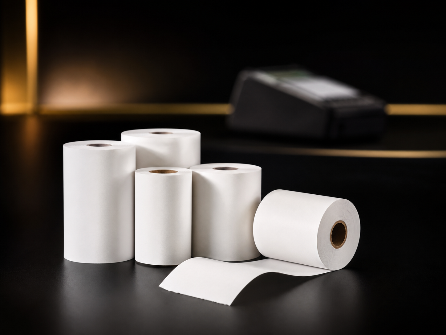 Rouleaux de papier thermique pour terminal de paiement, visuel d'illustration Saint Barth Monetik